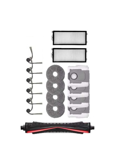 Junzhuodianpu Roborock G30 Space/saros Z70 Elektrikli Süpürge Aksesuarları: Üçlü Kesme Fırçası, Yan Fırça, Toz Torbası, Filtre, Paspas Matı