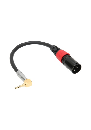 Yaleker L-shape 3.5mm Trs Erkekden Xlr Erkek Audio Kablosu, 24k Altın Kaplama, Gürültü Azaltma, 1m, Bilgisayar/mp3/dvd/tv Uyumlu, Pvc + Metal Malzeme