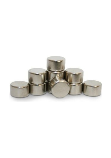 10 Adet Çap 8mm X Kalınlık 5mm Silindir Süper Güçlü Neodyum Mıknatıs