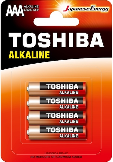 Toshıba LR03 AAA İnce Kalem Alkalin Pil 4'Lü