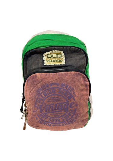 Kaliteli Vintage Disayn Sırt Gezi Çantası New Patchwork 5017 Siyah