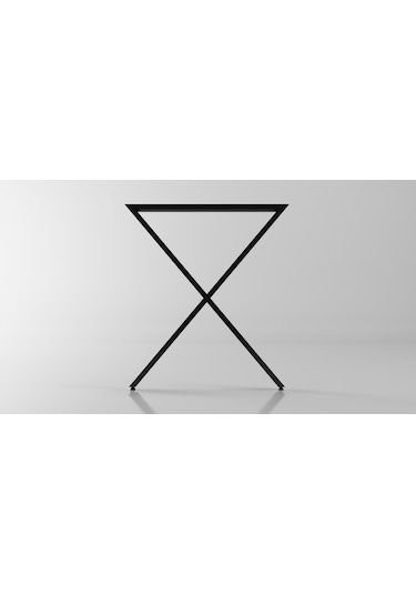 X Model Metal Ayak Seti Siyah Metal Masa Ayağı