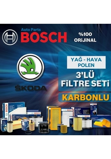Skoda Octavia 1.0 Tsi Bosch  Filtre Bakım Seti 2016-2020 (505537873)
