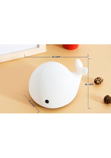 Reedark Deniz Balığı Şekilli Silikon Gece Lambası - Usb Şarjlı 7 Renkli Dokunmatik Fonksiyonlu Çocuklar İçin Hediyelik Lamba Diğer