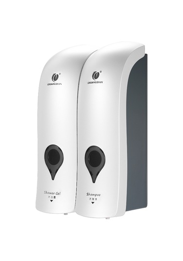 Reedark Duş Jeli & Şampuan İçin Deliksiz Çift Başlı Duvar Sabunluk - 300ml X 2, Pratik Ve Şık Beyaz