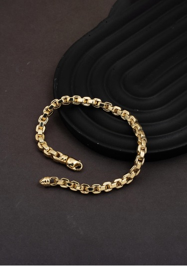 Bilezikci Zincir 14 Ayar Taşsız Altın Bileklik Sarı Altın