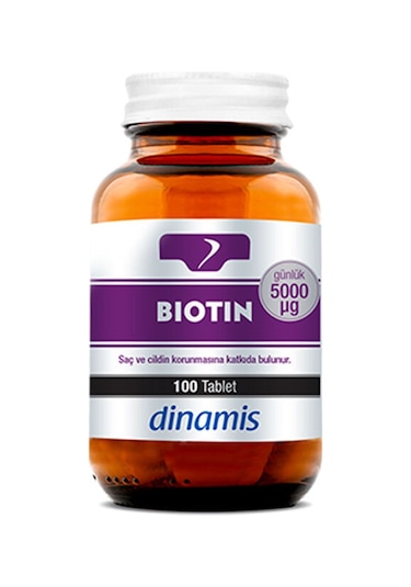Dinamis Biotin 5000 Takviye Edici Gıda 100 Tablet
