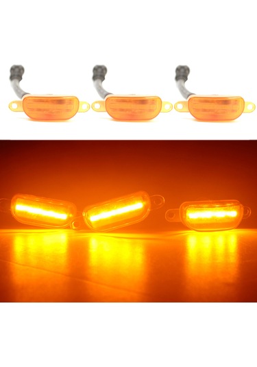 Shineyee Ford F150 2015-2017 İçin 3'lü Led Izgara Lambası, Su Geçirmez Dayanıklı Abs Malzeme, 12v 1w, Kolay Kurulum