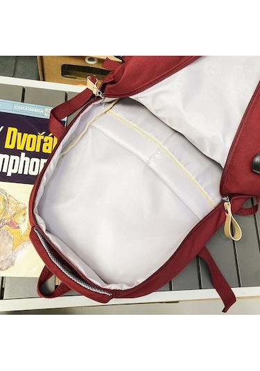 Şık Ve Sonuç Öğrenci Okul Çantası-kırmızı