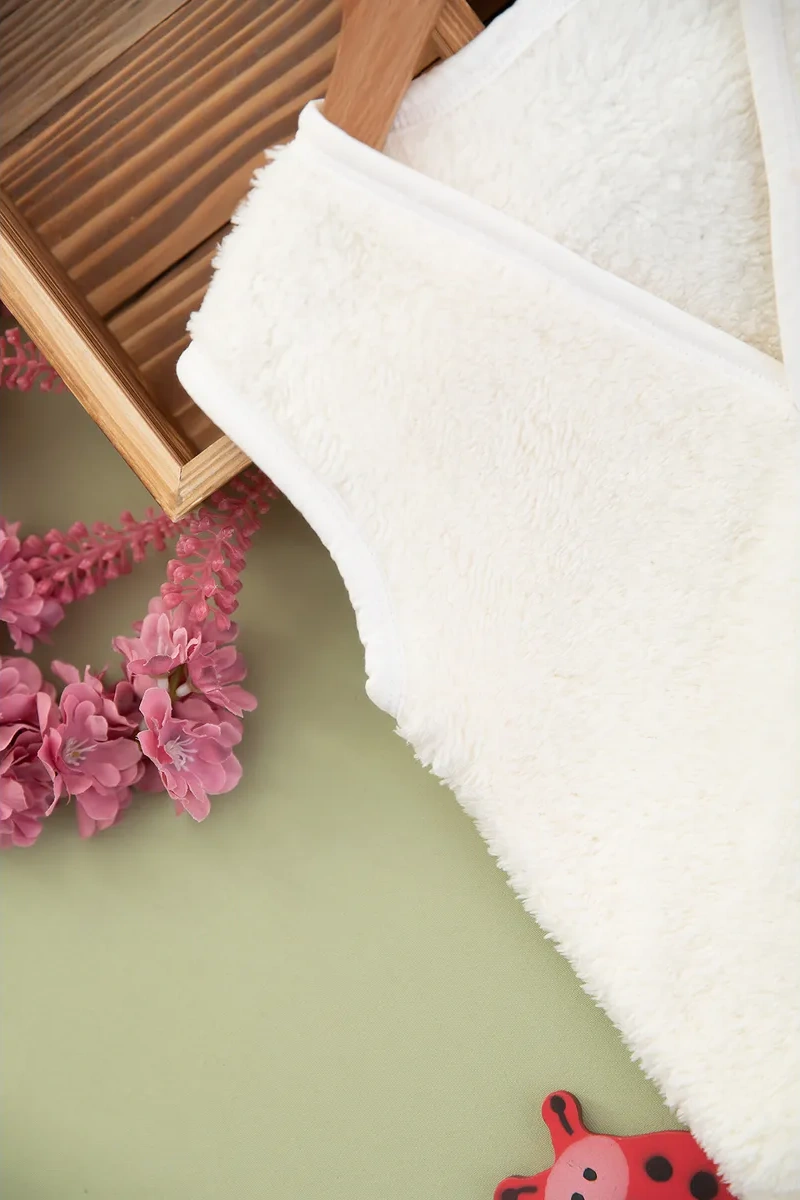 Ay Yıldız Çocuklar İçin Teddy Yelek Kolsuz 262192975 Beyaz