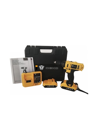 Deko 32V 5 Ah Li-ion Çift Akülü Darbeli Vidalama