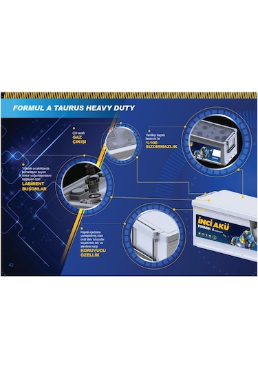 Inci Akü 12V 180 Ah Amper Formul A Taurus
