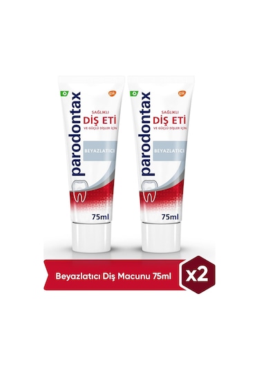 Parodontax Beyazlatıcı Diş Macunu 2 x 75 ML