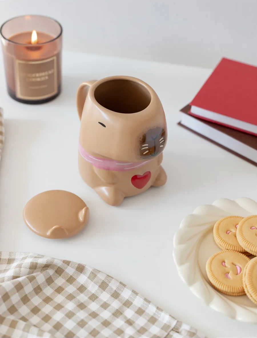 Perex Kapaklı Kupa, Kapibara Kupa, Kapibaralı Kupa 290814102 Bej