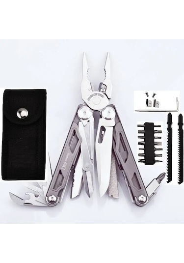 Daicamping Dl30 Multitools Diy Çok Aracı Çok Aracı Katlanır Bıçak Makas Kesici 30-parts Polonya