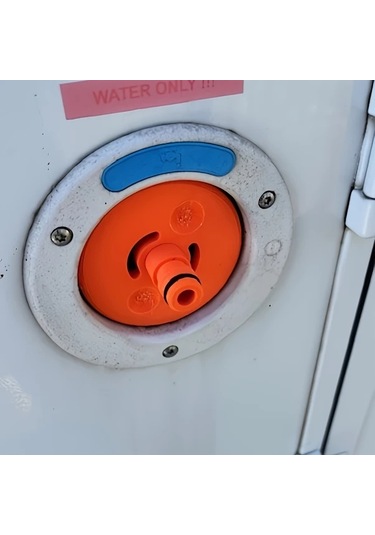 Fochsia Portakal Sku Sızdırmaz Karavan Su Tankı Adaptörü Mavi Sap Turuncu Bağlantı