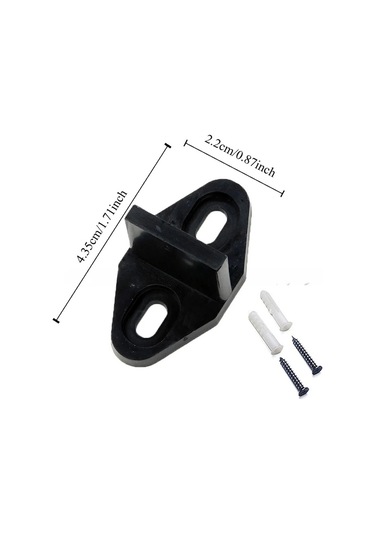 Xuweiwei 2 Adet Kaliteli Sürgülü Kapı Stoperi - Dayanıklı Plastik Metal Kaplama, Ahşap Zeminler İçin Barn Kapı Raya Sistem