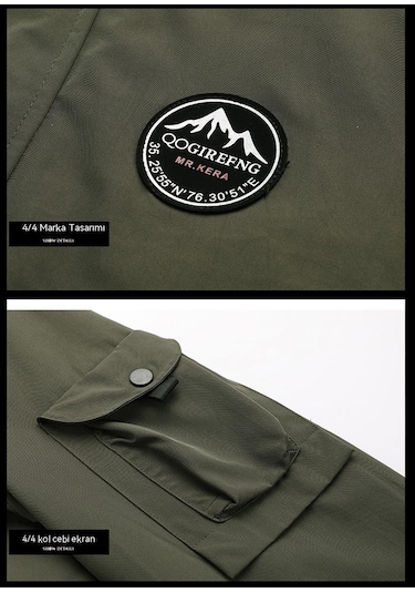 Sımıcg Erkek Büyük Kapüşonlu Ceket Yeşil