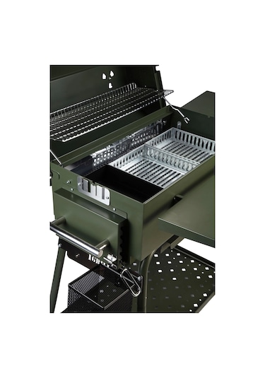 Igrıll Barbekü 1000 Mm Kömürlü Mangal Yeşil