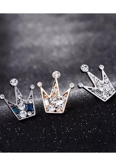 Olfil Broş-mini Taç Parıltı Tarzı 206746461 Gri