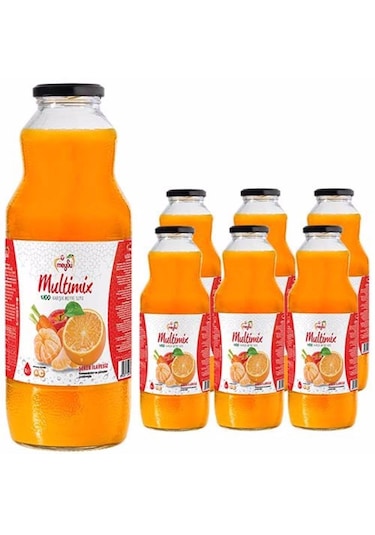 Meysu Multimix %100 Karışık Meyve Suyu 1 Lt X 6 Adet