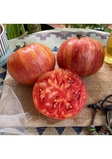 Nadir Çizgili Big Cheef Stripes Domates Tohumu 15 Tohum
