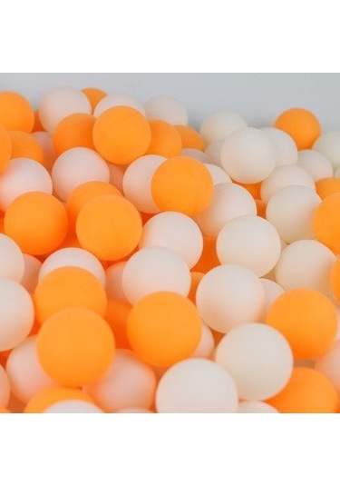 100 Adet Masa Tenisi Topu Pinpon Topu Orta Kalite Beyaz - Çok Renkli