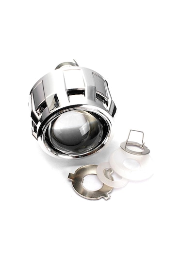 Jms 2.5" Hıd Bi-Xenon H1 H4 H7 Ampul Projektör Lens Örtüsü Ön Işık