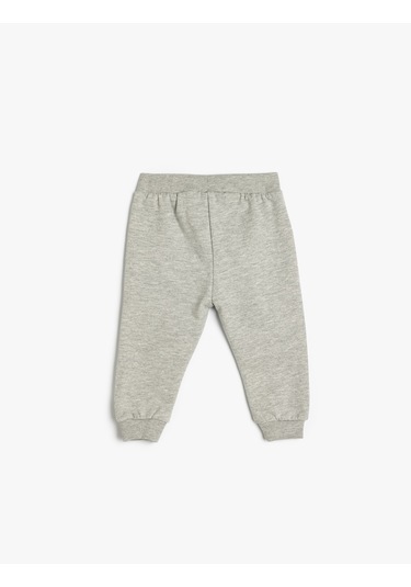Koton Beli Bağlamalı Pamuk Karışımlı Basic Jogger Eşofman Altı Gri 5smb40034tk Gri
