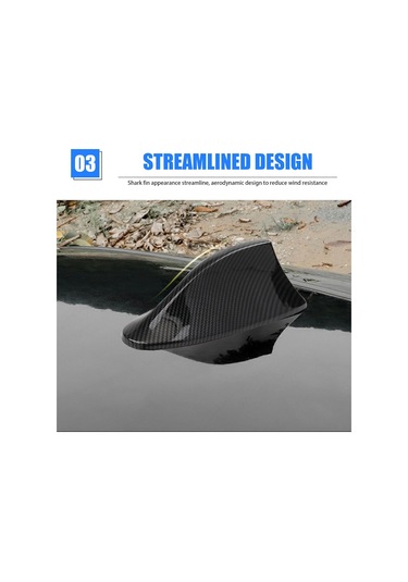 Youmex Abs Plastik Köpekbalığı Yüzgeci Anten, Radyo Sinyalini Güçlendiren, Kendinden Yapışkanlı, Evrensel Araç Aksesuarı