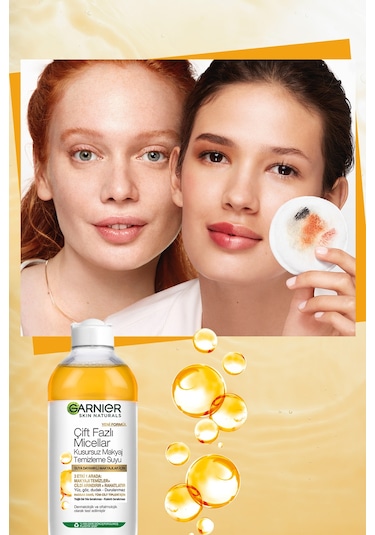 Garnier Çift Fazlı Micellar Kusursuz Makyaj Temizleme Suyu 400 ML