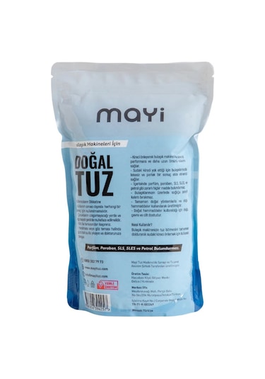 Mayi Tuz Doğal Bulaşık Makinesi Tuzu 1500 G