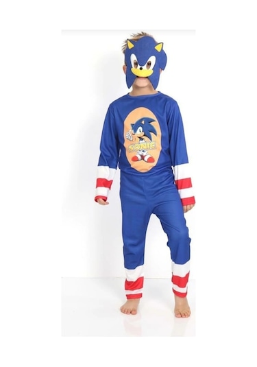 Lolliboomkids Sonic Kostüm Erkek Çocuk Mavi