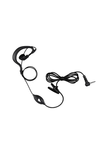 Supermarket1 Baofeng Uv-3r Kulak İçi Kulaklık + Mikrofon, Siyah, 120cm Kablo, Profesyonel 2 Yönlü Radyo Aksesuarı