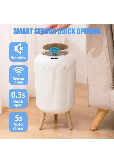 Maoyaya Akıllı Hareket Sensörü Otomatik Çöp Kovası Çok Renkli Kapak, Küçük Plastik Çok Renkli