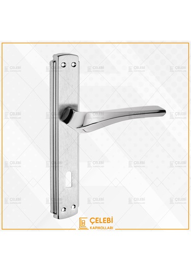 Venüs Kol Aynalı Nikel Saten Oda Kapı Kolu