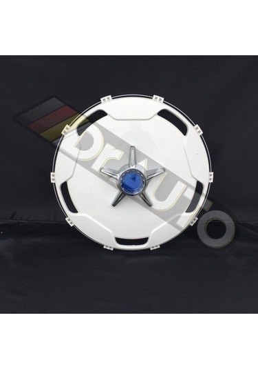 22.5 İnç Düz Model Mavi Fırfırlı Jant Kapağı 4'lü Takım