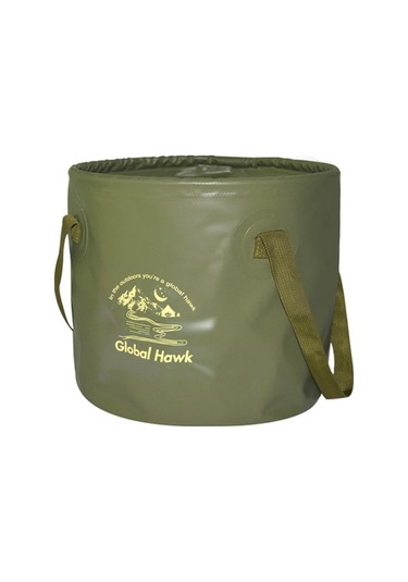 Halin At6658-10 10l Katlanabilir Piknik Kamp Yiyecek Çantası Haki Haki