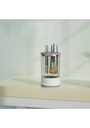 Yifomall "şeffaf Makyaj Fırçası Temizleyici - 7000 Rpm Hız Ve Ses Dalgası İle Derin Temizlik, Usb Güçlü, Saklama Özellikli"