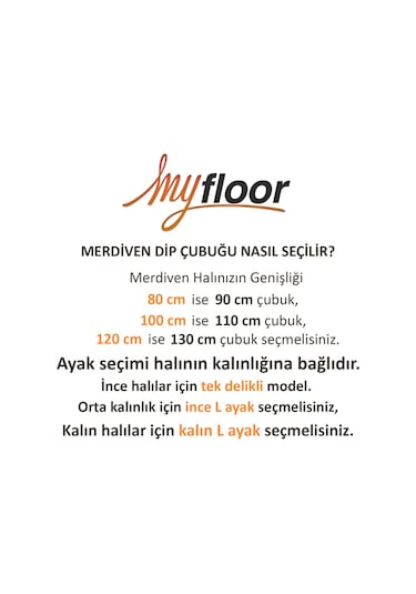 Çelik Halı Tutucu Merdiven Dip Çubuğu Gümüş - Kalın / 90cm