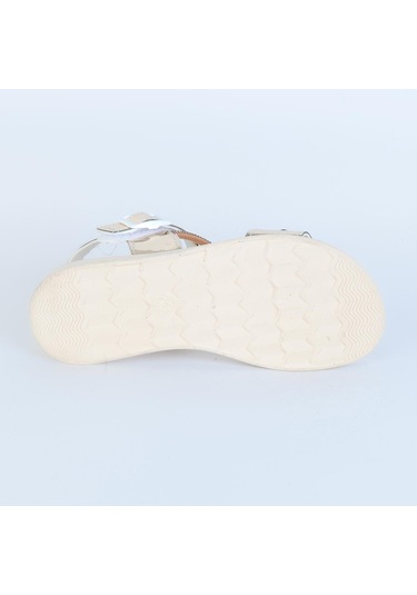 Poliva 5095 Cırtlı Yazlık Kız Çocuk Sandalet Ayakkabı Altın