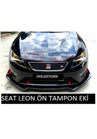 Seat İbiza Ön Tampon Eki Body Kit Karlık Lip 4 Parça Siyahlip