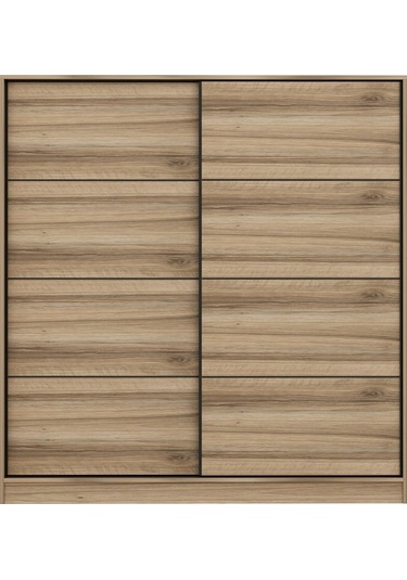 Minar Kale 2 Kapaklı Sürgülü Dolap 180 Cm - Dore 210cm