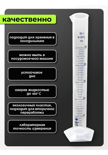 Trost 50 Ml Ölçü Silindiri Renkli Ölçek 401145760 Beyaz