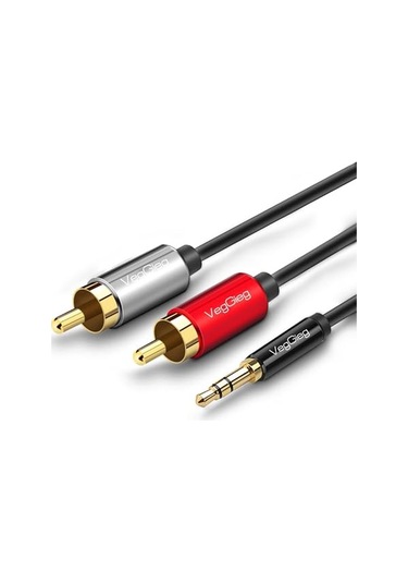 3.5mm Aux 2 Rca Ses Kablosu 2 Metre Sku: Smg8690010097439