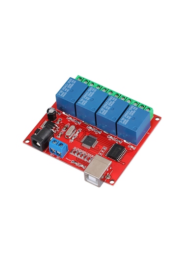 Vkemall 12v 4 Yollu Usb Kontrollü Röle Modülü - Stabil Bağlantı, İki Yollu Giriş, Askeri Seviye Pcb