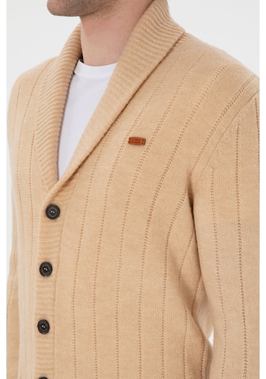 U.s. Polo Assn. Erkek Kum Hırka Triko 50297061-vr085 Kum