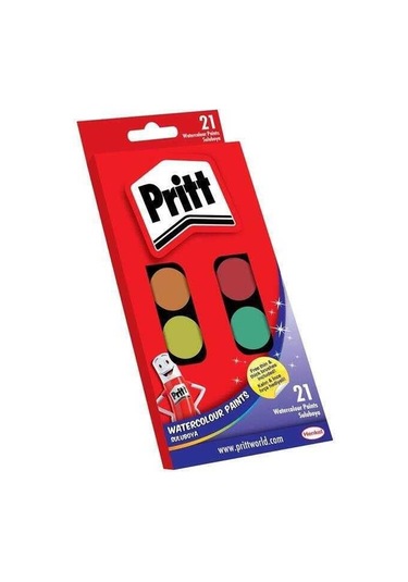 Pritt Sulu Boya Büyük Tablet 21 Renk Çok Renkli