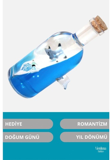 Premium Üretim Batmayan Sörf Gemi Yıl Dönümü Aşk Sevgili Doğum Günü Hediye Şişe Akvaryum