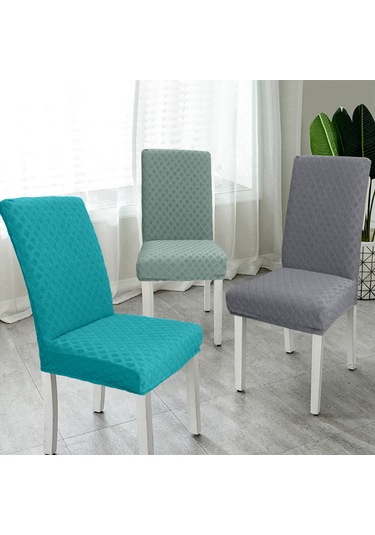 Padalink Navy Mavi Gömlek Desenli Elastik Sandalye Örtüsü, Ev/ Otel/ Restoran Kullanıma Uygun, 2 Adet Paket Çok Renkli